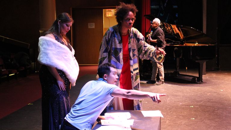 Backstage directions as Principess de Bouillon